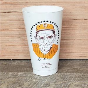 Yogi Berra HOF Collectible Cup 1970s 7Eleven 7-11 Slurpee Vintage NY Yankees